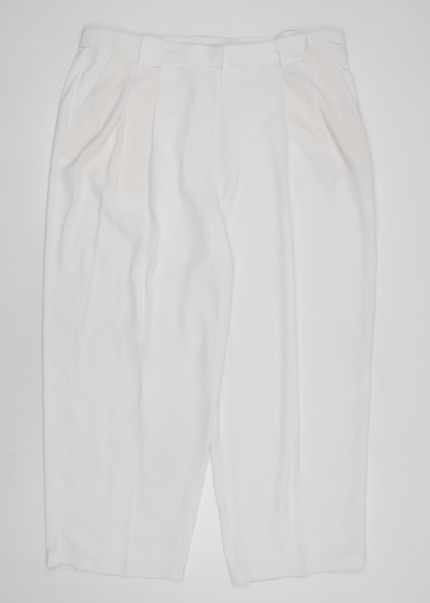 Marks and Spencer Women's White Trousers Size 20