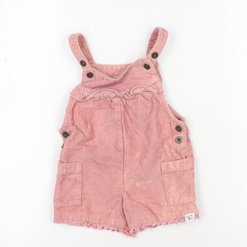 Mantaray Pink Corduroy Dungaree 12-18 Months Unisex