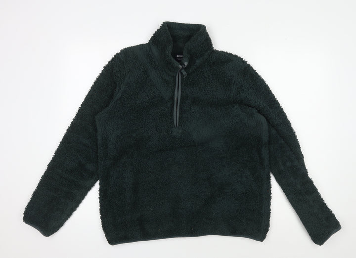 Mountain Warehouse Women's Green Fleece Pullover Hoodie UK 14