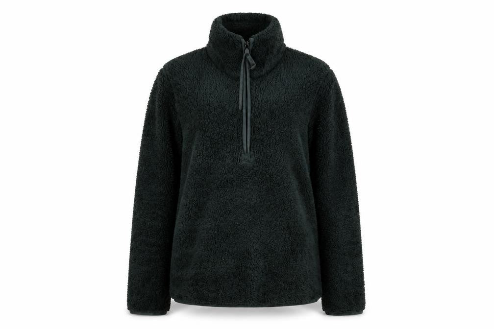 Front view of Mountain Warehouse Women's Green Fleece Pullover Hoodie UK 14