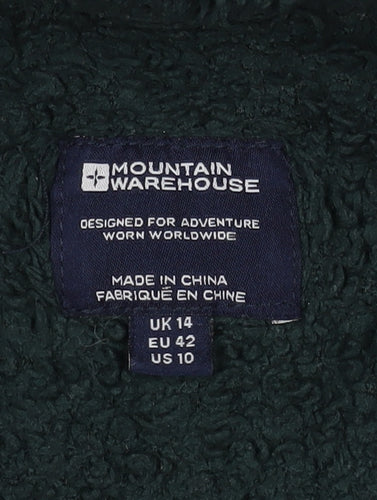 Mountain Warehouse Women's Green Fleece Pullover Hoodie UK 14
