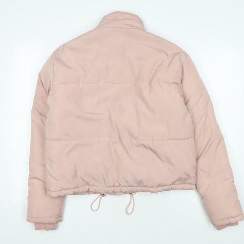 New Look Pink Women's Puffer Jacket Size 8