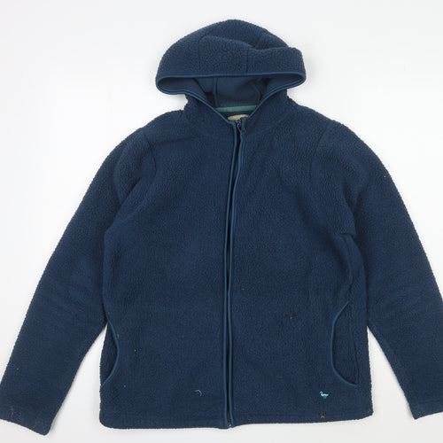 Country Rose Women's Blue Hooded Fleece Jacket M