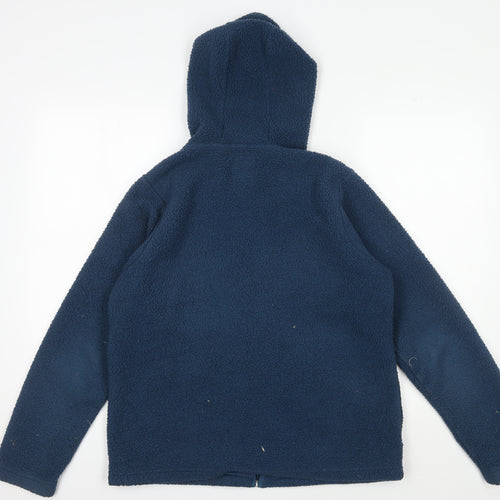 Country Rose Women's Blue Hooded Fleece Jacket M