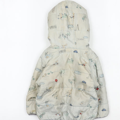 Marks and Spencer Unisex Blue Puffer Jacket 12-18 Months