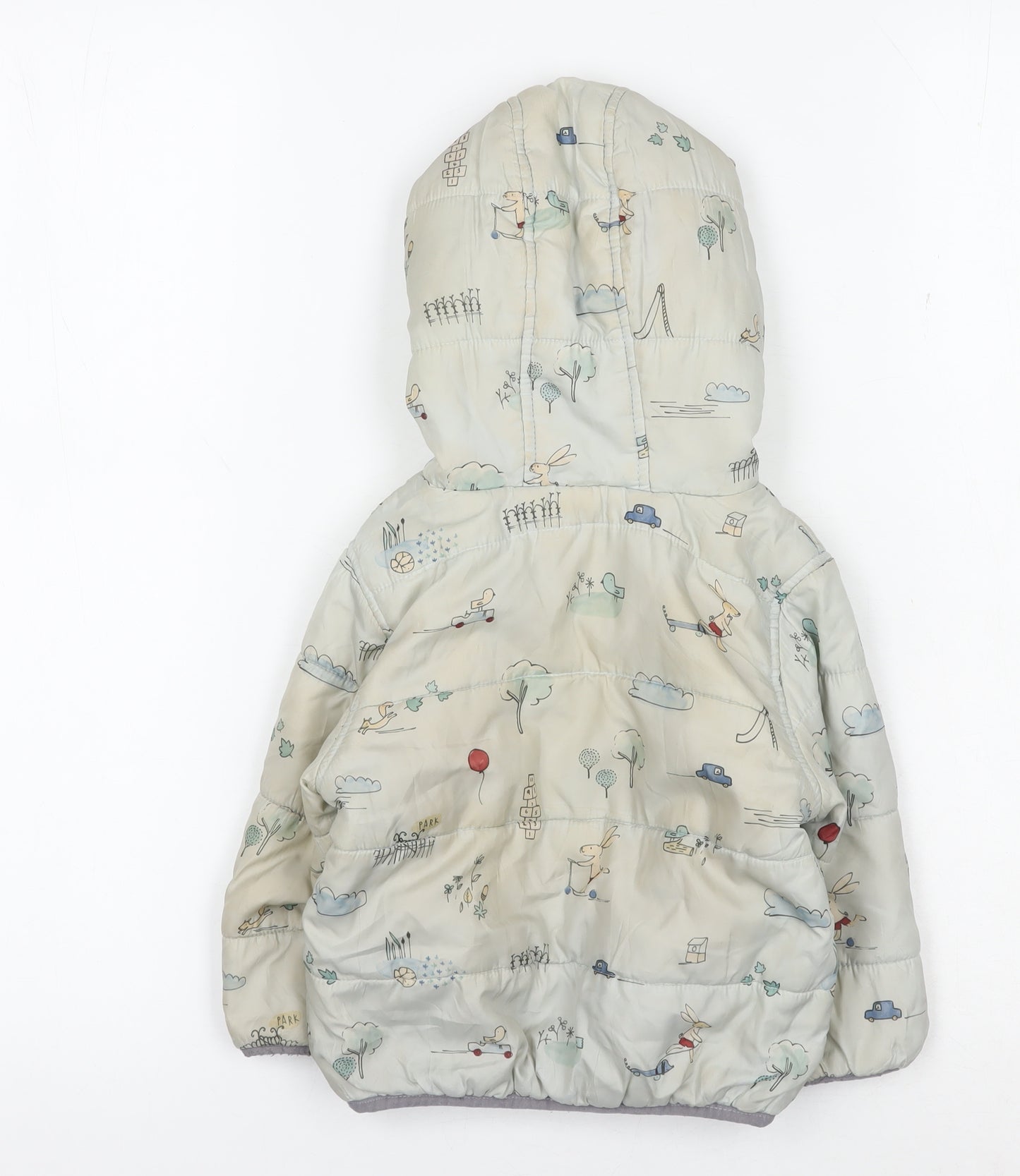 Marks and Spencer Unisex Blue Puffer Jacket 12-18 Months