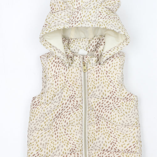 H&M Girls' Multicoloured Puffer Jacket, 12-18M