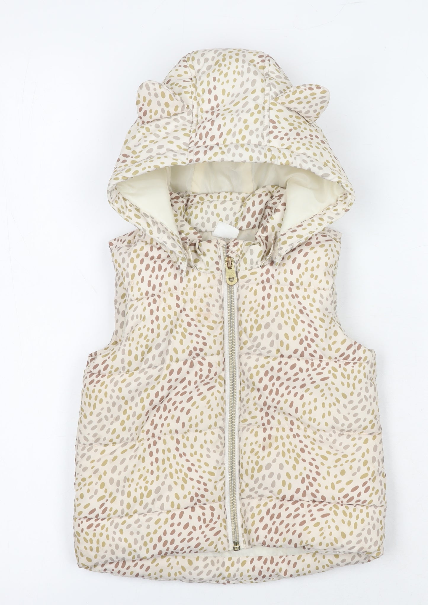 H&M Girls' Multicoloured Puffer Jacket, 12-18M