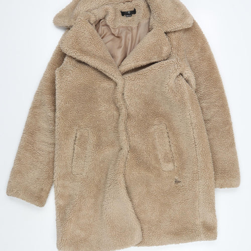 AK Women’s Beige Short Sherpa Coat Size 8