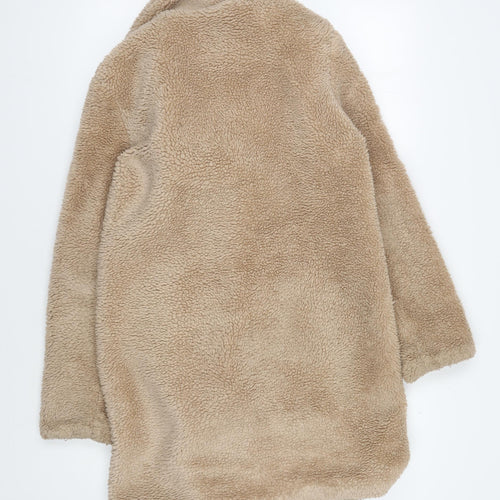 AK Women’s Beige Short Sherpa Coat Size 8