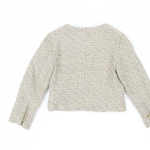 Massimo Dutti Girls Beige Woven Jacket, 4 Years, Casual Style