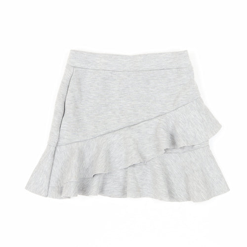Marks & Spencer Girls Grey Ruffle Skirt 7-8 Years