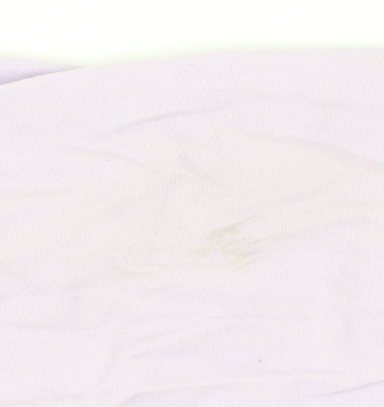 H&M Girls Lilac Cargo Trousers, Size 9, Cotton, Elastic Waist