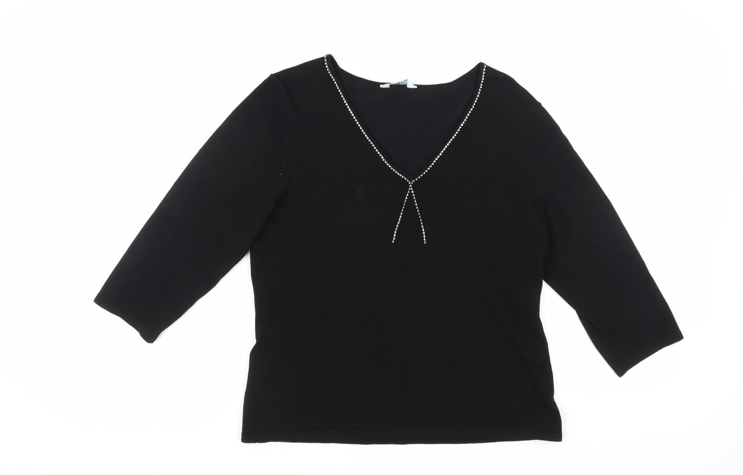 Joanna Hope Women's Black Pullover Jumper Size 14