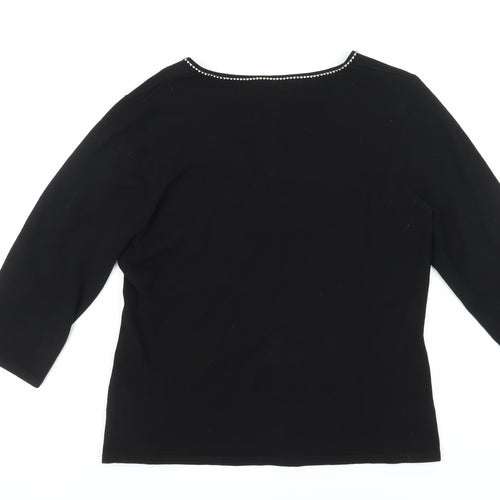 Joanna Hope Women's Black Pullover Jumper Size 14