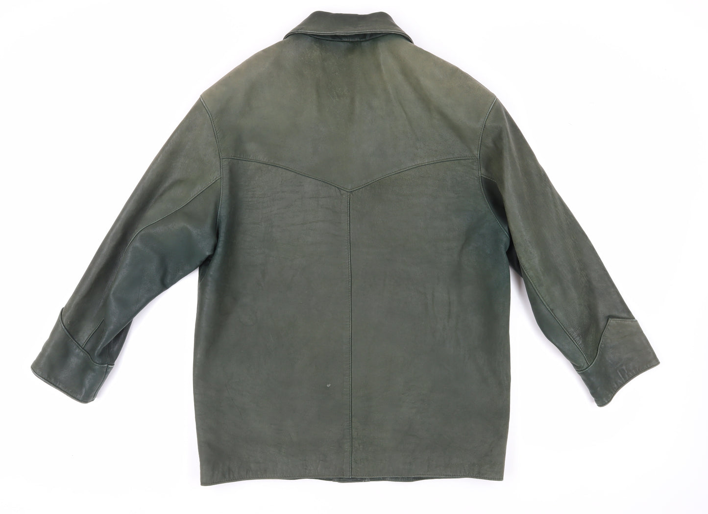 Reward Women's Green Leather Jacket S Classic Style