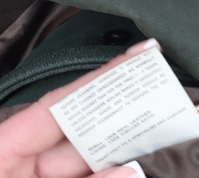 Reward Women's Green Leather Jacket S Classic Style