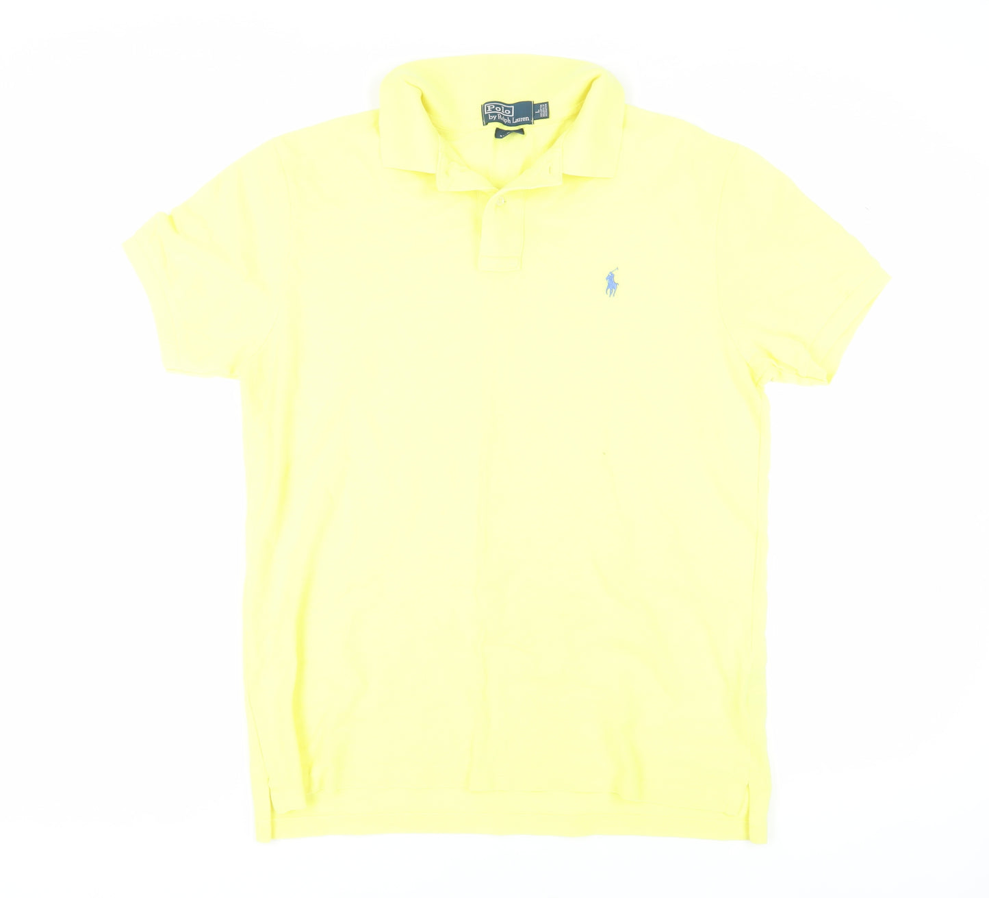 Ralph Lauren Men's Yellow Slim Fit Polo Shirt L