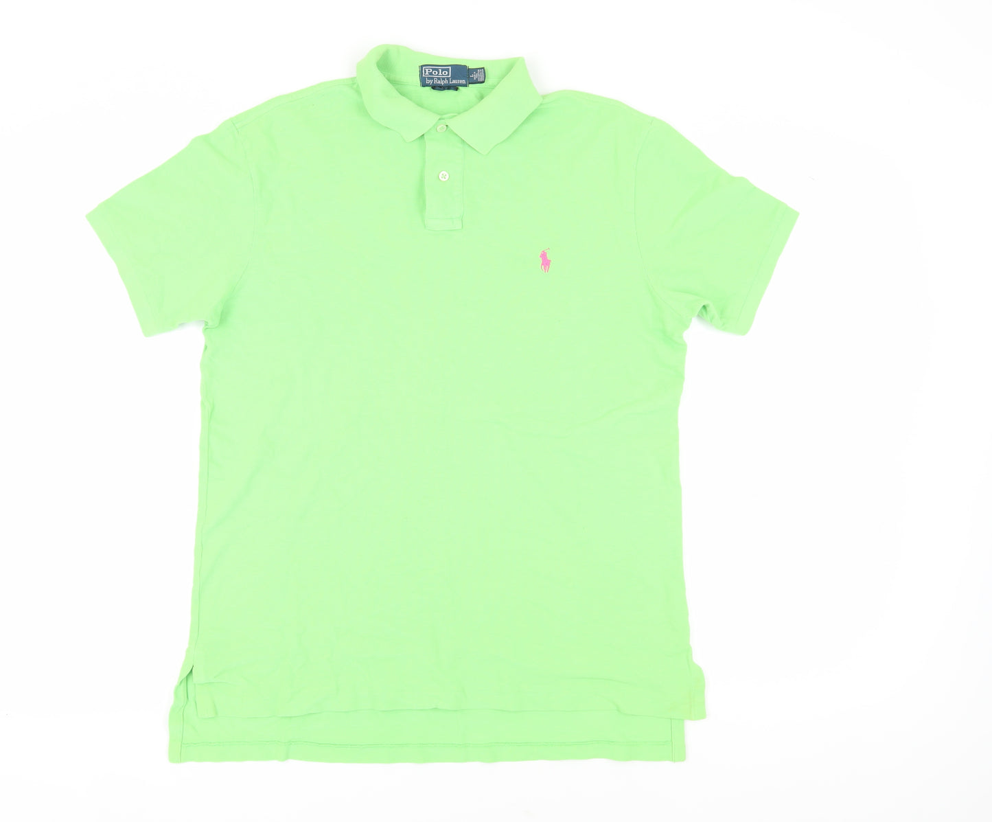 Ralph Lauren Men's Polo Green L Short Sleeve Classic