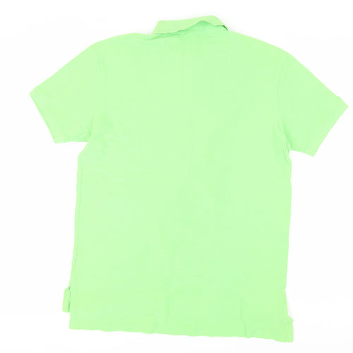Ralph Lauren Men's Polo Green L Short Sleeve Classic