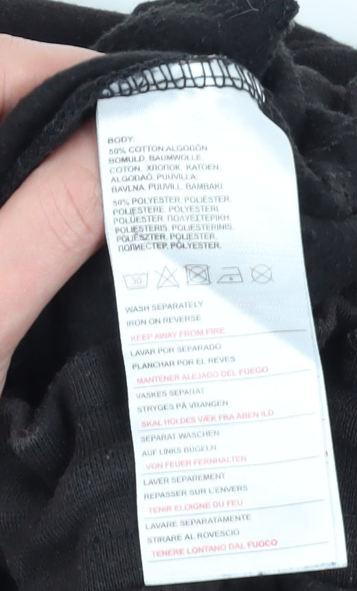 Crosshatch Men's Black Jogger Trousers Medium