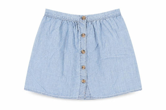 H&M Girls Blue Denim A-Line Skirt, Age 9
