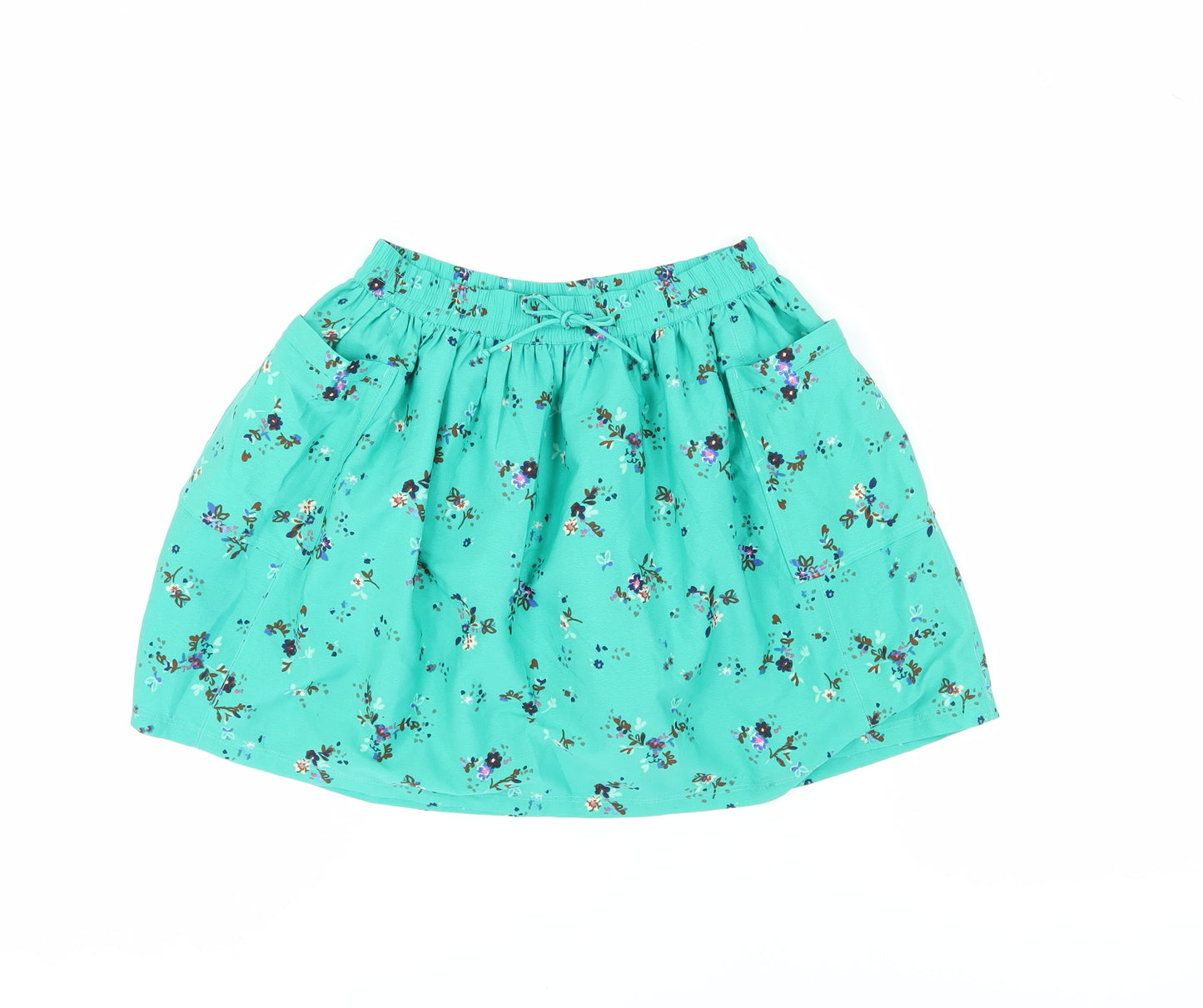 Next Girls Green Floral Flared Skirt Age 9