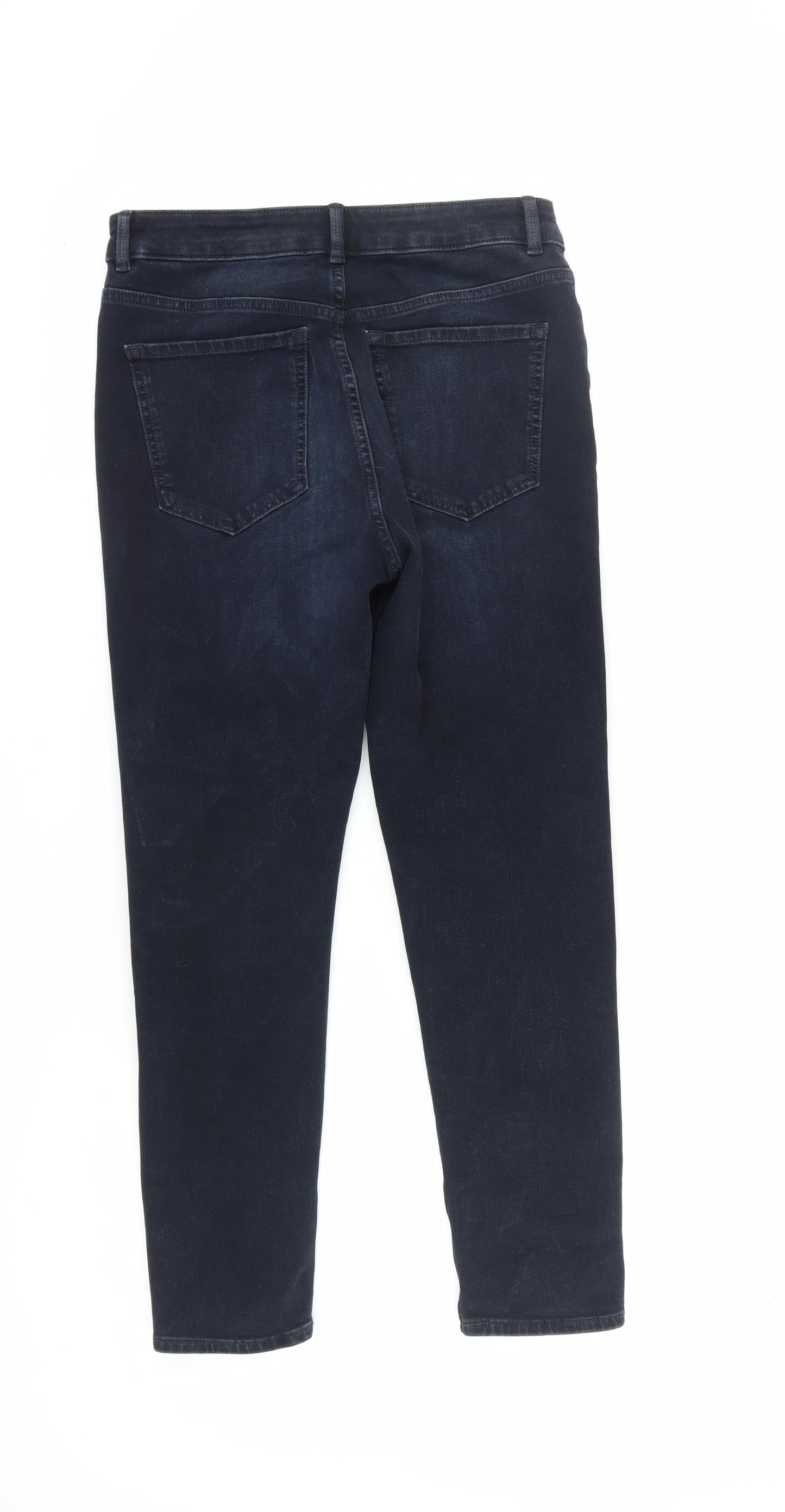 Marks and Spencer Women's Blue Size 12 Straight Jeans