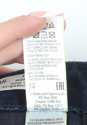 Marks and Spencer Women's Blue Size 12 Straight Jeans