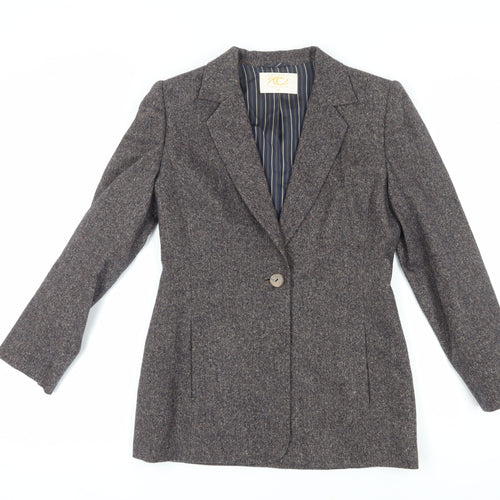 Country Casuals Women's Brown Silk Blazer Size 10