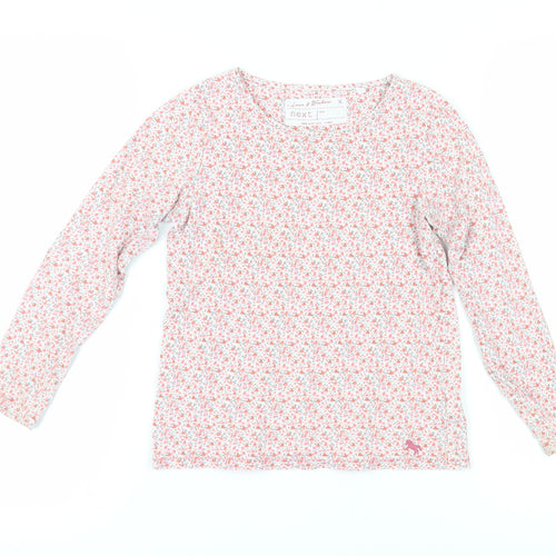 Next Girls Floral Long Sleeve T-Shirt, Size 8 Years, Multicoloured