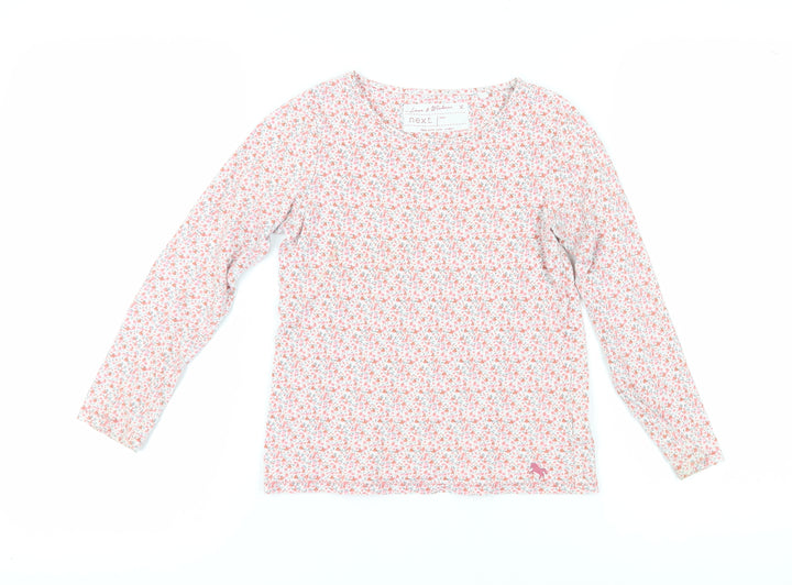 Next Girls Floral Long Sleeve T-Shirt, Size 8 Years, Multicoloured