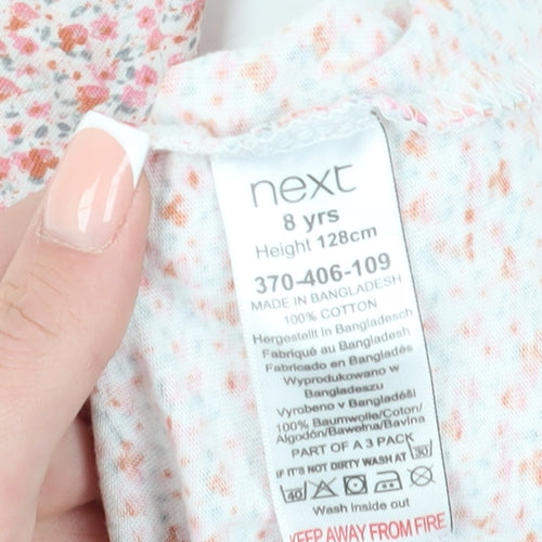 Next Girls Floral Long Sleeve T-Shirt, Size 8 Years, Multicoloured