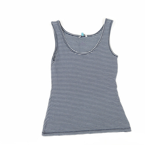 White Stuff Women's Blue Striped Tank Top Size 12
