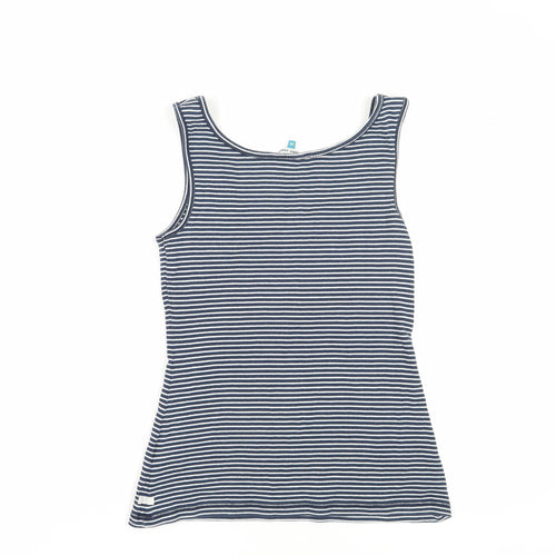 White Stuff Women's Blue Striped Tank Top Size 12