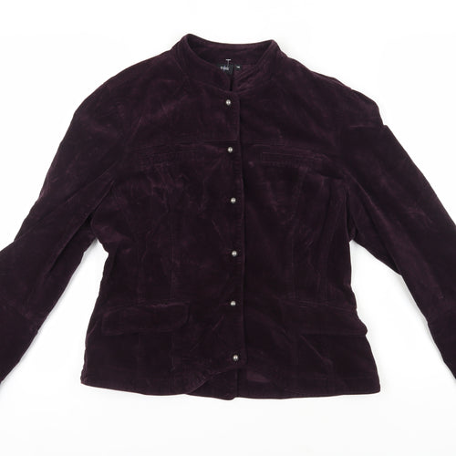 Jasper Conran Women's Purple Cotton Jacket Size 16