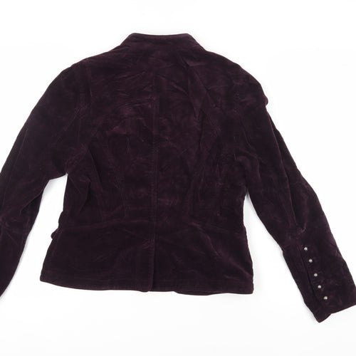 Jasper Conran Women's Purple Cotton Jacket Size 16