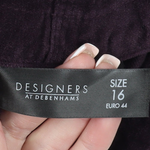 Jasper Conran Women's Purple Cotton Jacket Size 16