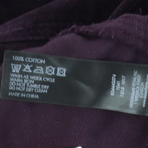 Jasper Conran Women's Purple Cotton Jacket Size 16