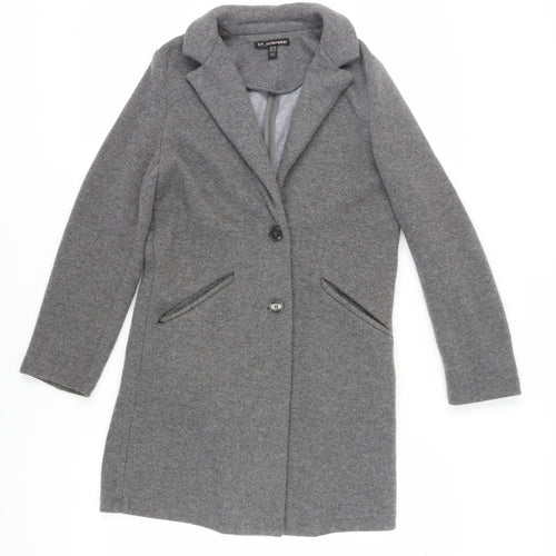 trf_outerwear Women's Grey Wool Overcoat Size 10