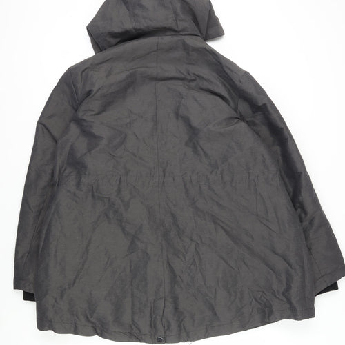 Marks and Spencer Women's Grey Parka Coat Size 24