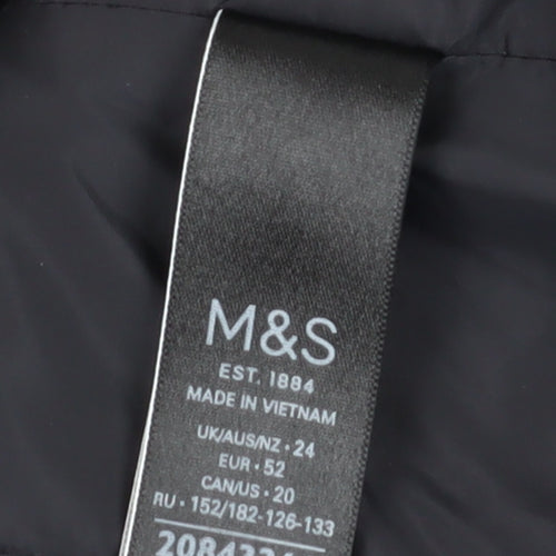 Marks and Spencer Women's Grey Parka Coat Size 24