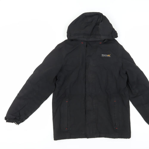 Regatta Boys Black Hooded Winter Jacket 11-12 Years