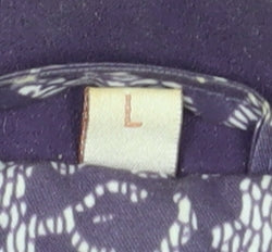 Anna Rose Women's Purple Floral Puffer Coat L