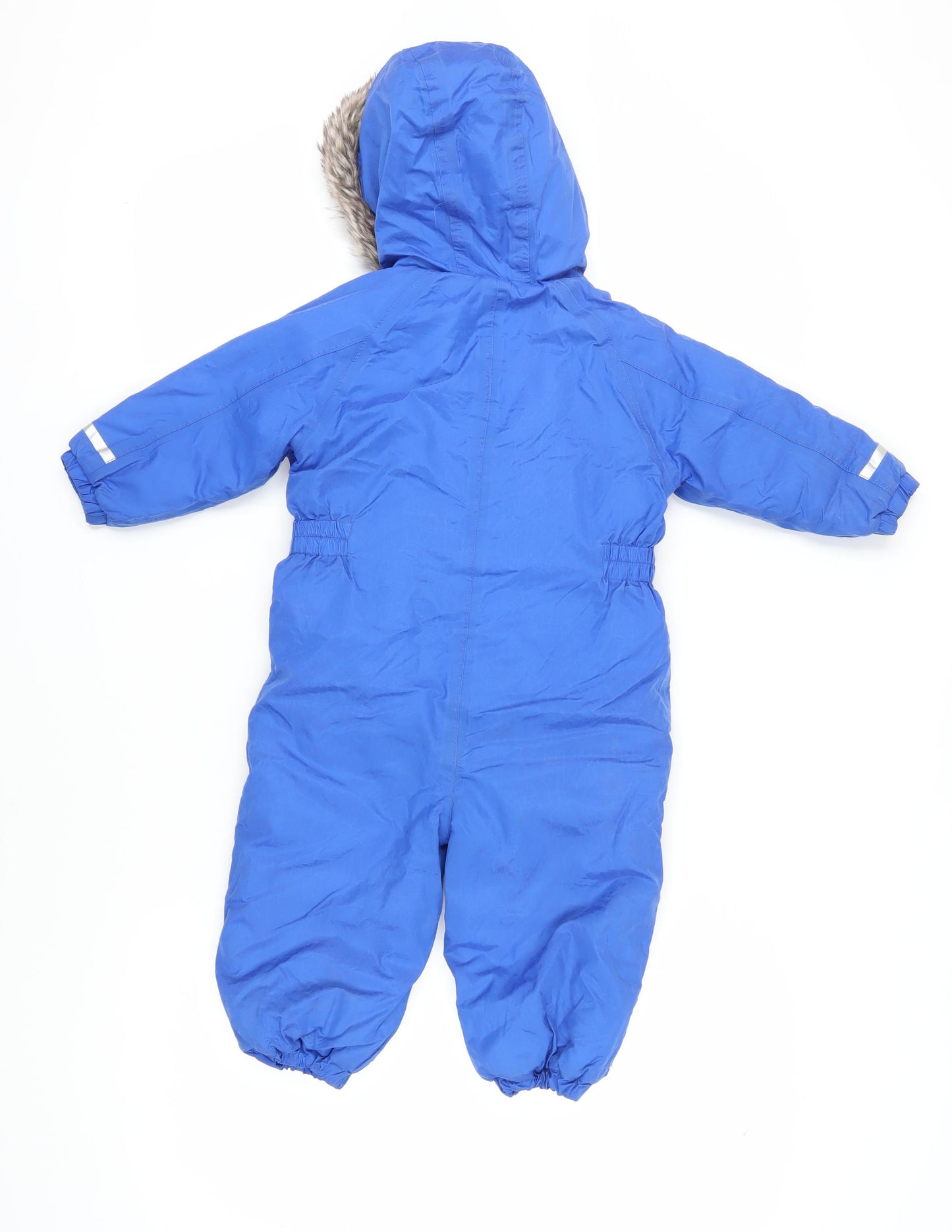 Next Unisex Blue Snowsuit 18-24 Months with Hooded Puffer Style