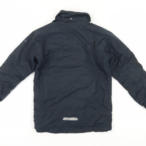 Trespass Boys Black Parka Jacket 7-8 Years, Waterproof Winter Coat