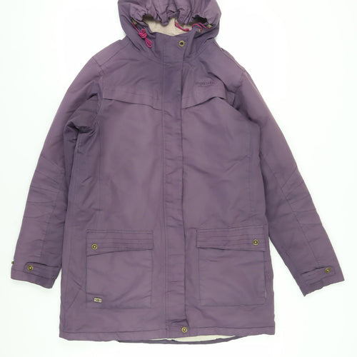 Regatta Women's Purple Mid-Length Parka Jacket Size 12