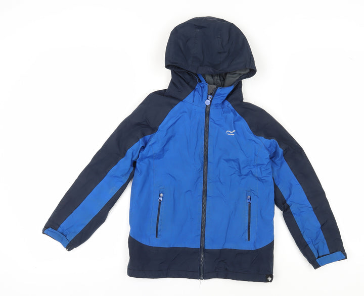 Regatta Boys Blue Parka Jacket 7 Years Winter Hooded