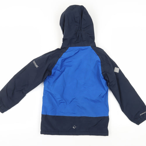 Regatta Boys Blue Parka Jacket 7 Years Winter Hooded