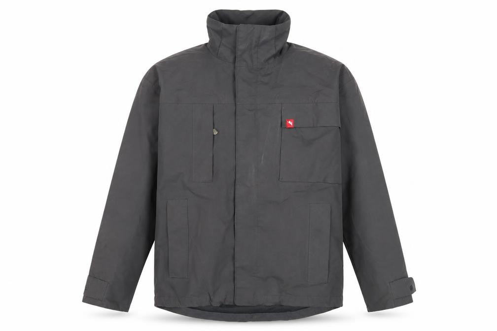 Front view of Trespass Men's Black S Waterproof Rain Jacket